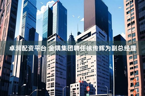 卓润配资平台 金隅集团聘任徐传辉为副总经理